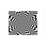 Abstract Spiral Black And White Optical Illusion (Print Only) thumbnail