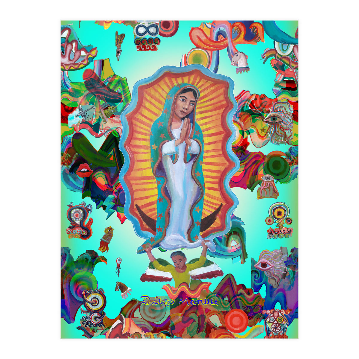 Virgen Y Graffiti 19 (Print Only)