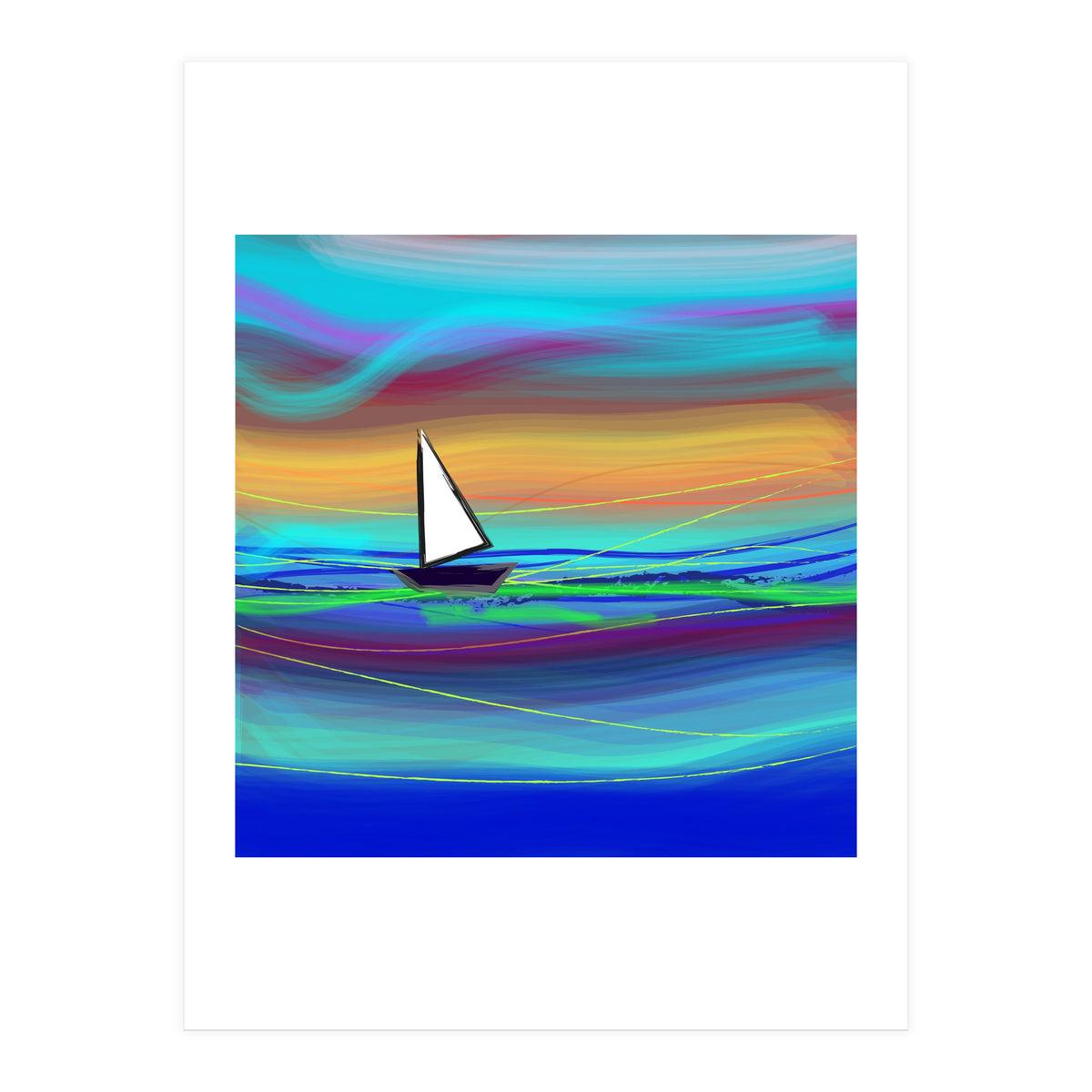 Sailing away (Print Only)