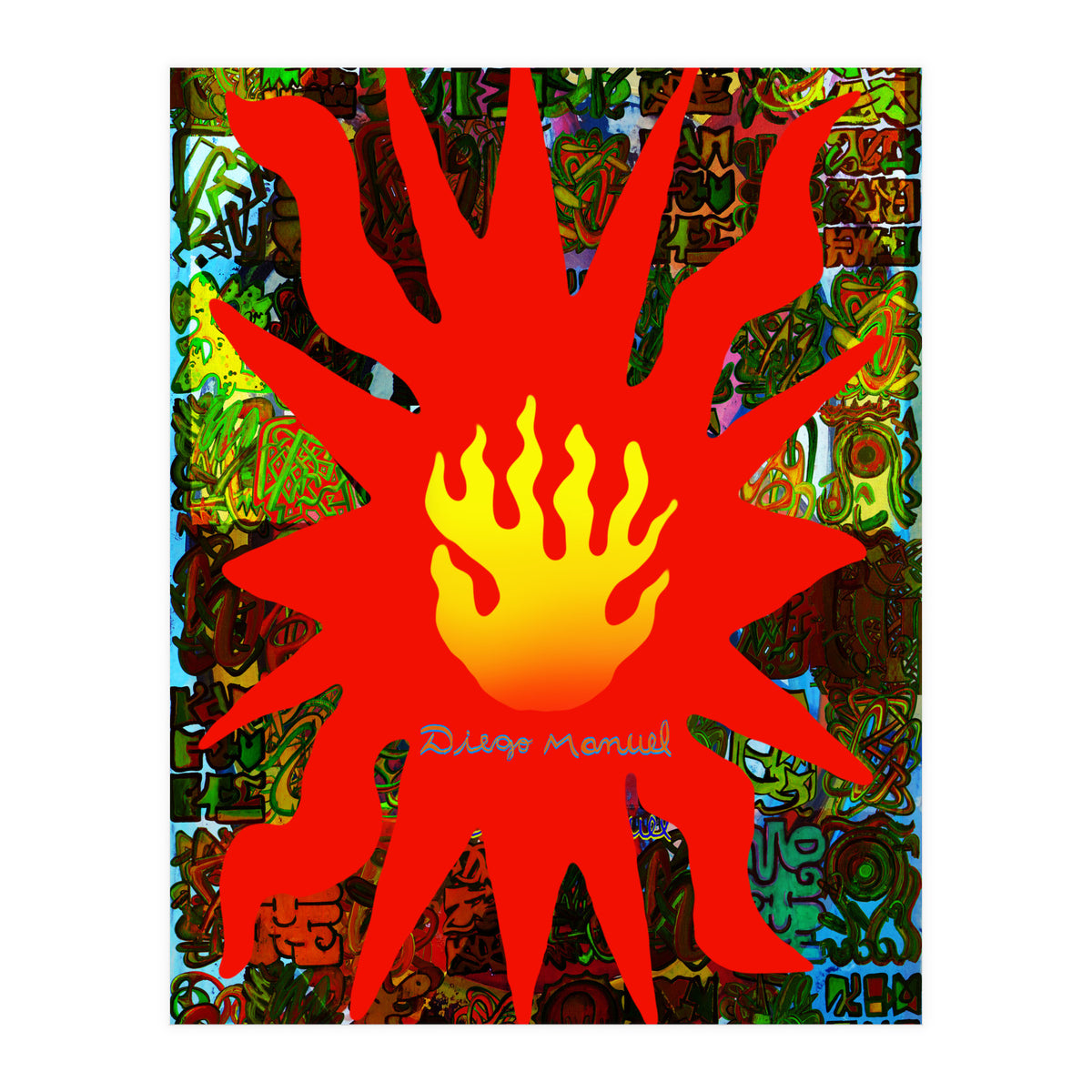 Fuego Y Graffiti 59 (Print Only)