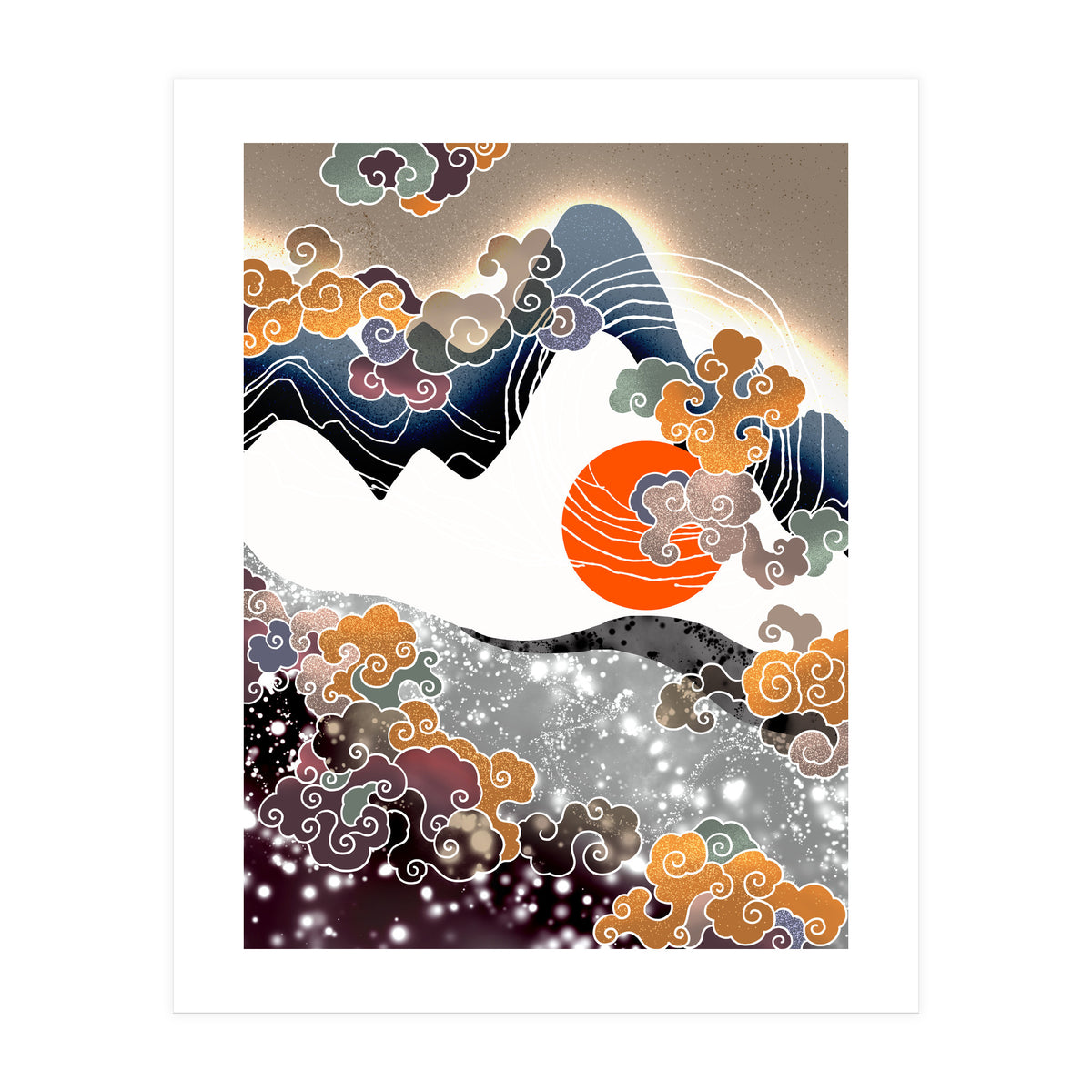 Sunset afterglow (Print Only)