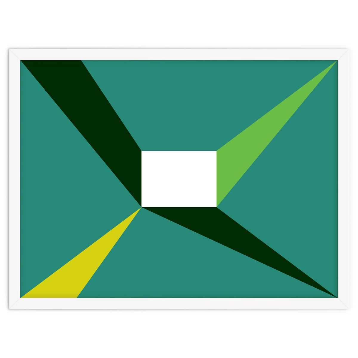 Geometric Shapes No. 27 - green, yellow & lime