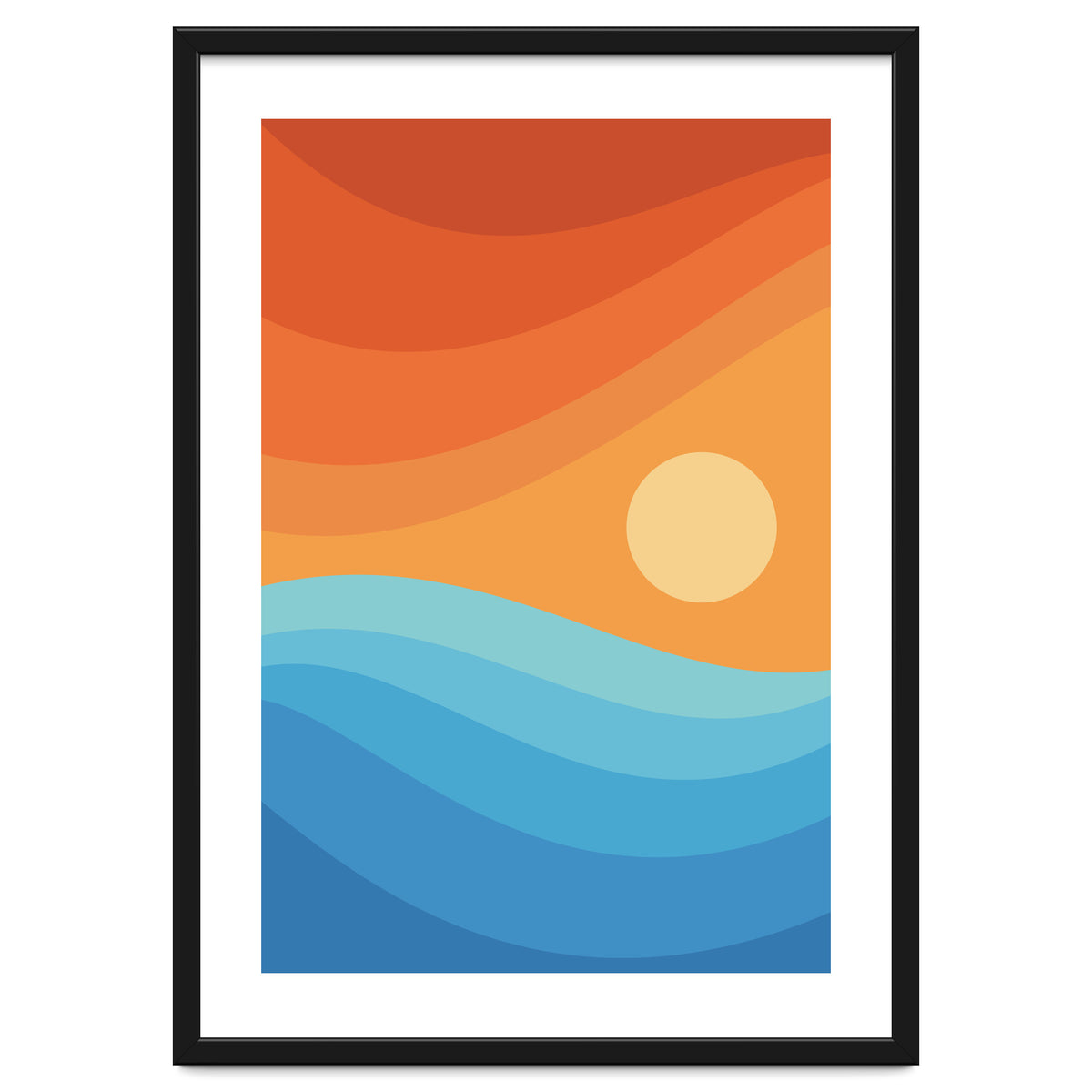 Colorful abstract landscape