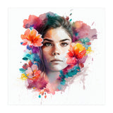 Watercolor Tropical Woman #13 (Print Only) thumbnail