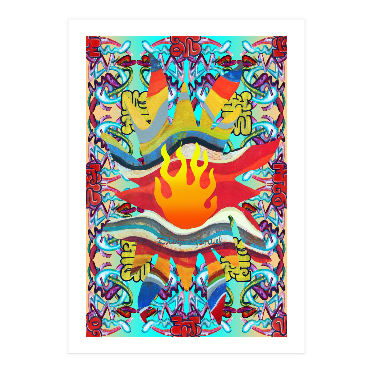 Fuego Y Graffiti 43 (Print Only)