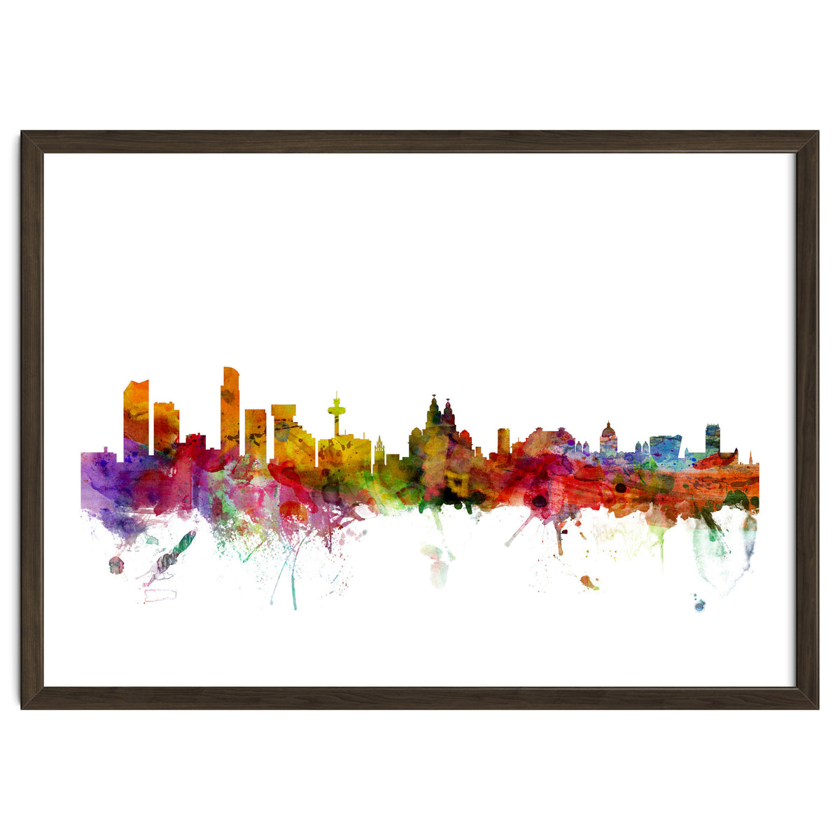 Liverpool England Skyline