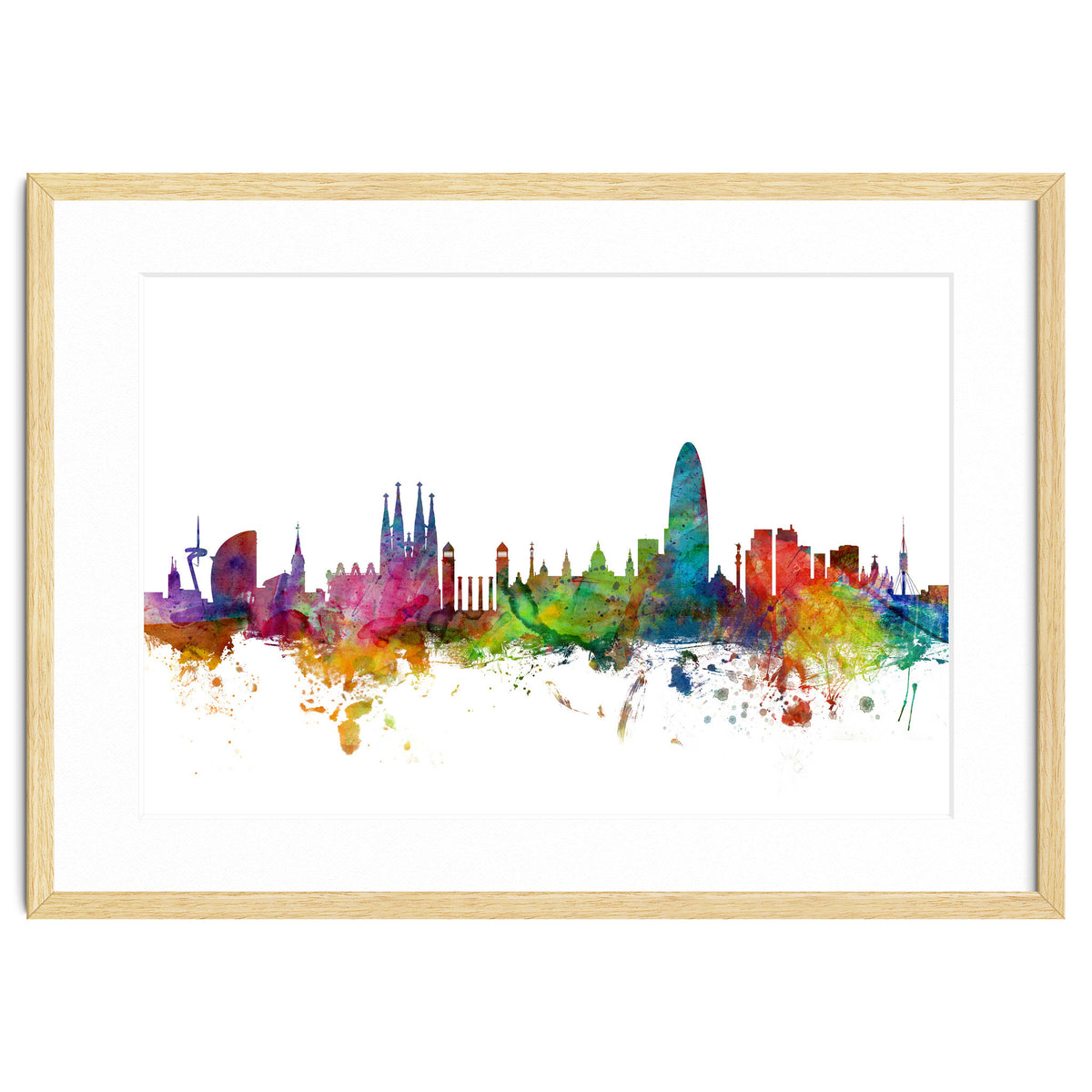 Barcelona Spain Skyline