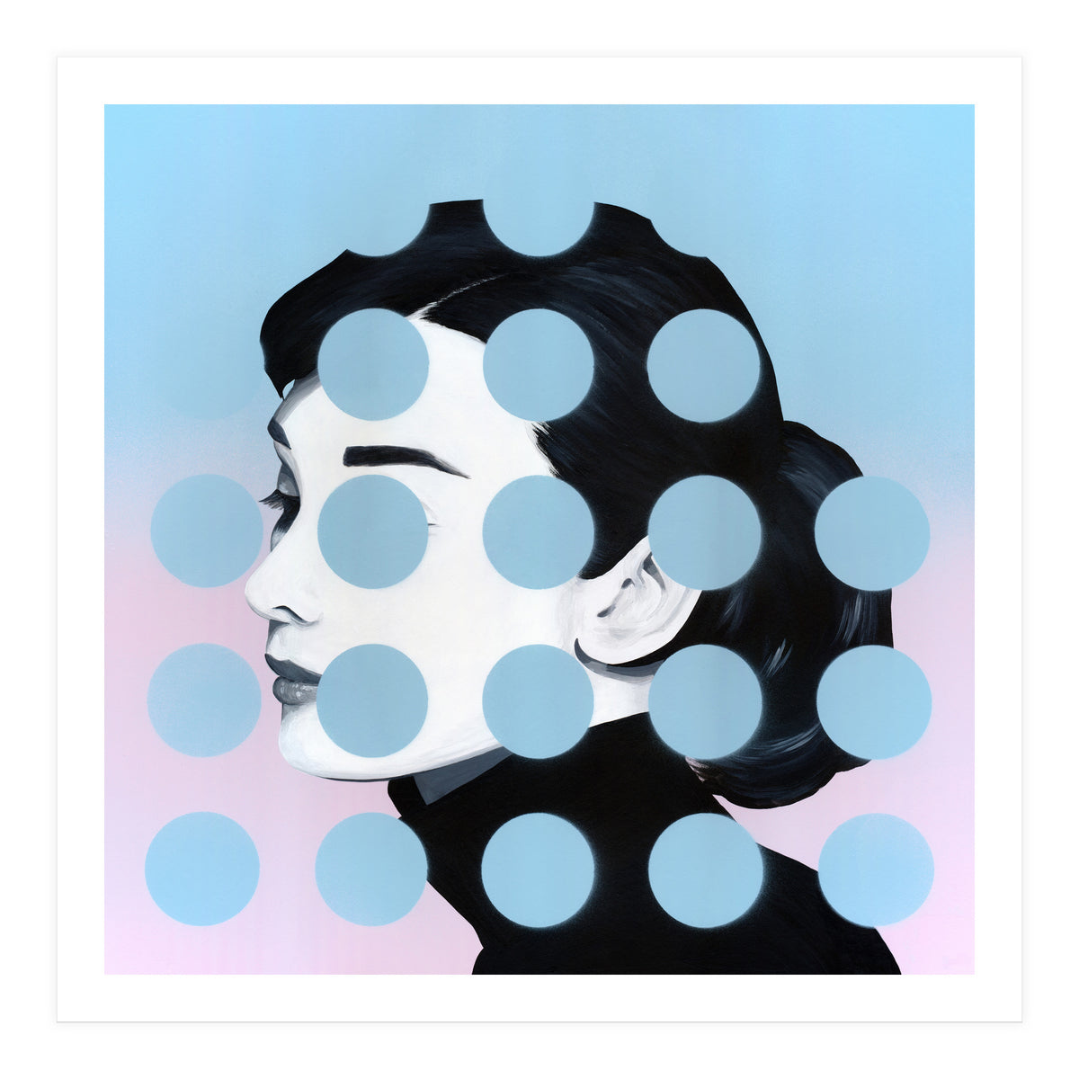 Audrey  Dots (Print Only)