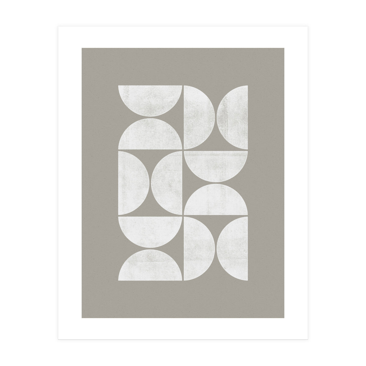 Mid-Century Modern No.17 - Woodblock Print (Print Only)