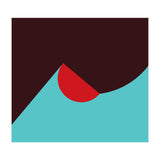 Geometric Shapes No. 8 - blue, purple & red (Print Only) thumbnail