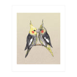 Two cute cockatiels (Print Only) thumbnail
