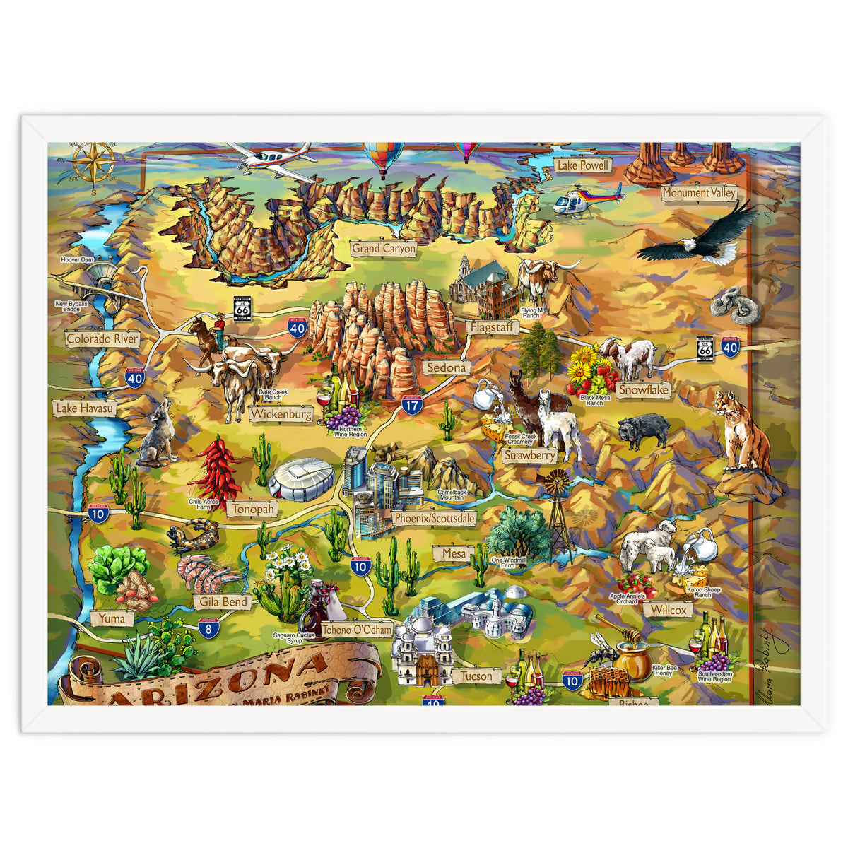 Arizona Illustrated Map