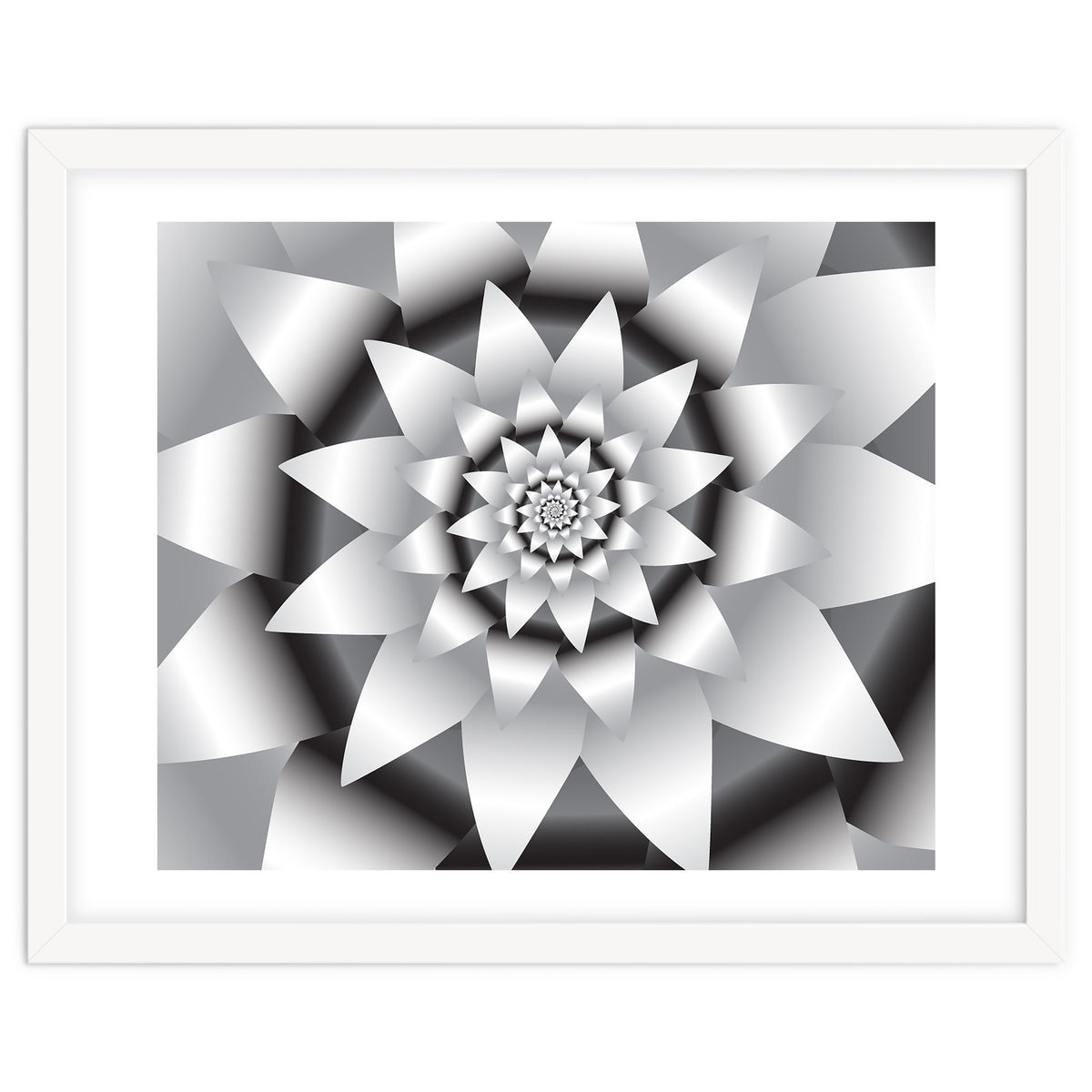 Abstract Modern Flower Design Art