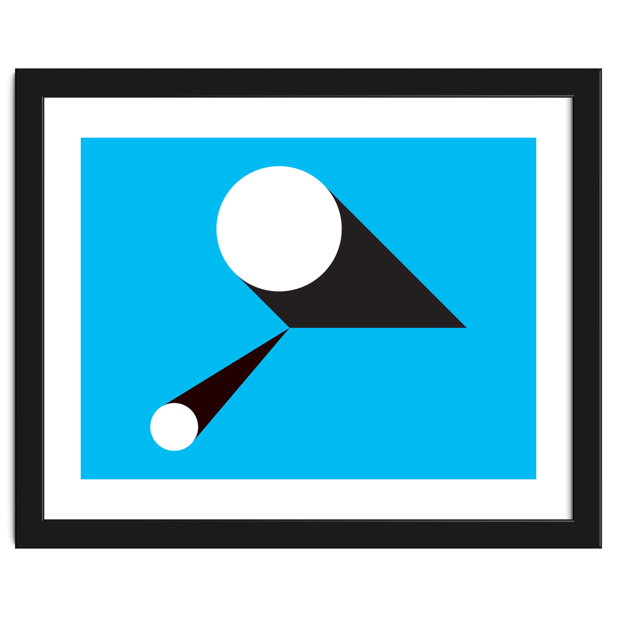 Geometric Shapes No. 46 - blue & black