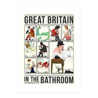 Great Britain in the Bath, Funny Bathroom Humour (Print Only)