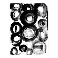 Black and White Ink Circles (Print Only)
