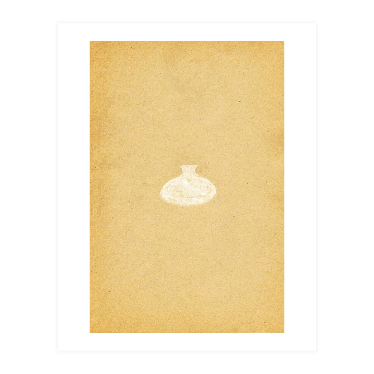 Minimalist vase and vintage paper (Print Only)