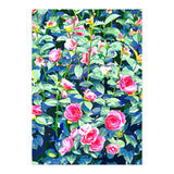 Winter Rose | Botanical Floral Garden | Boho Vintage Plants Meadow Roses Painting (Print Only) thumbnail
