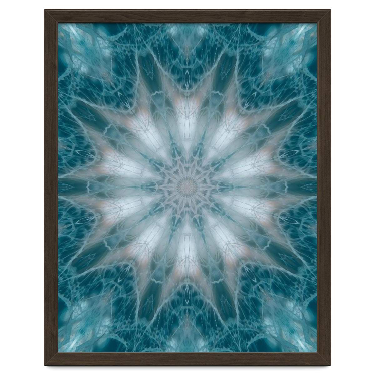 Mandala - Green, White, Rose