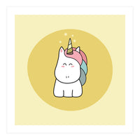 Kawaii Cute Unicorn (Print Only)