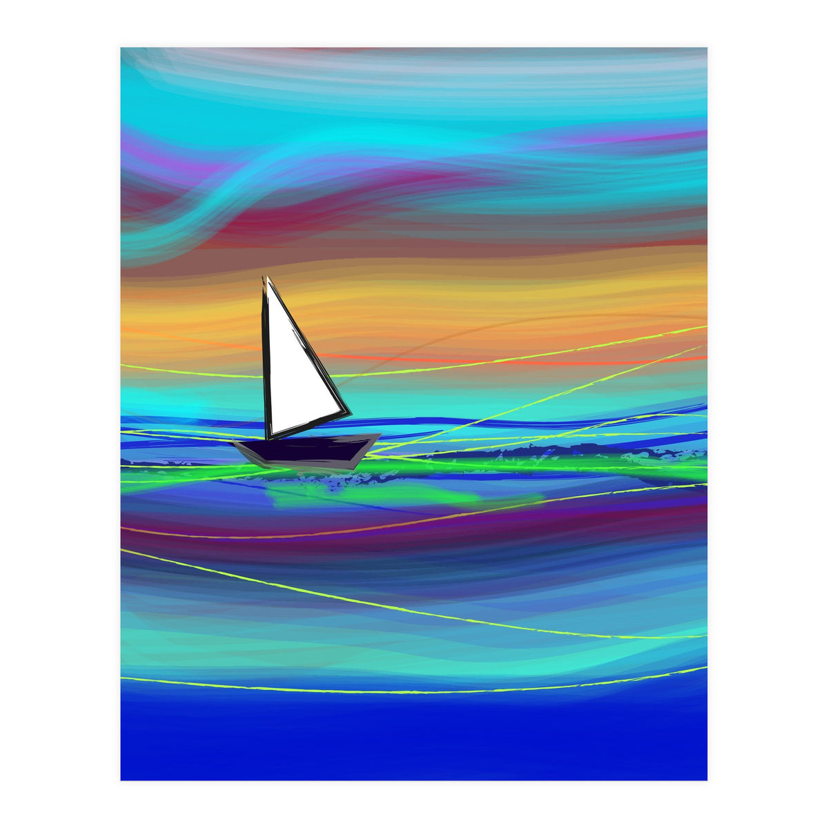 Sailing away (Print Only)