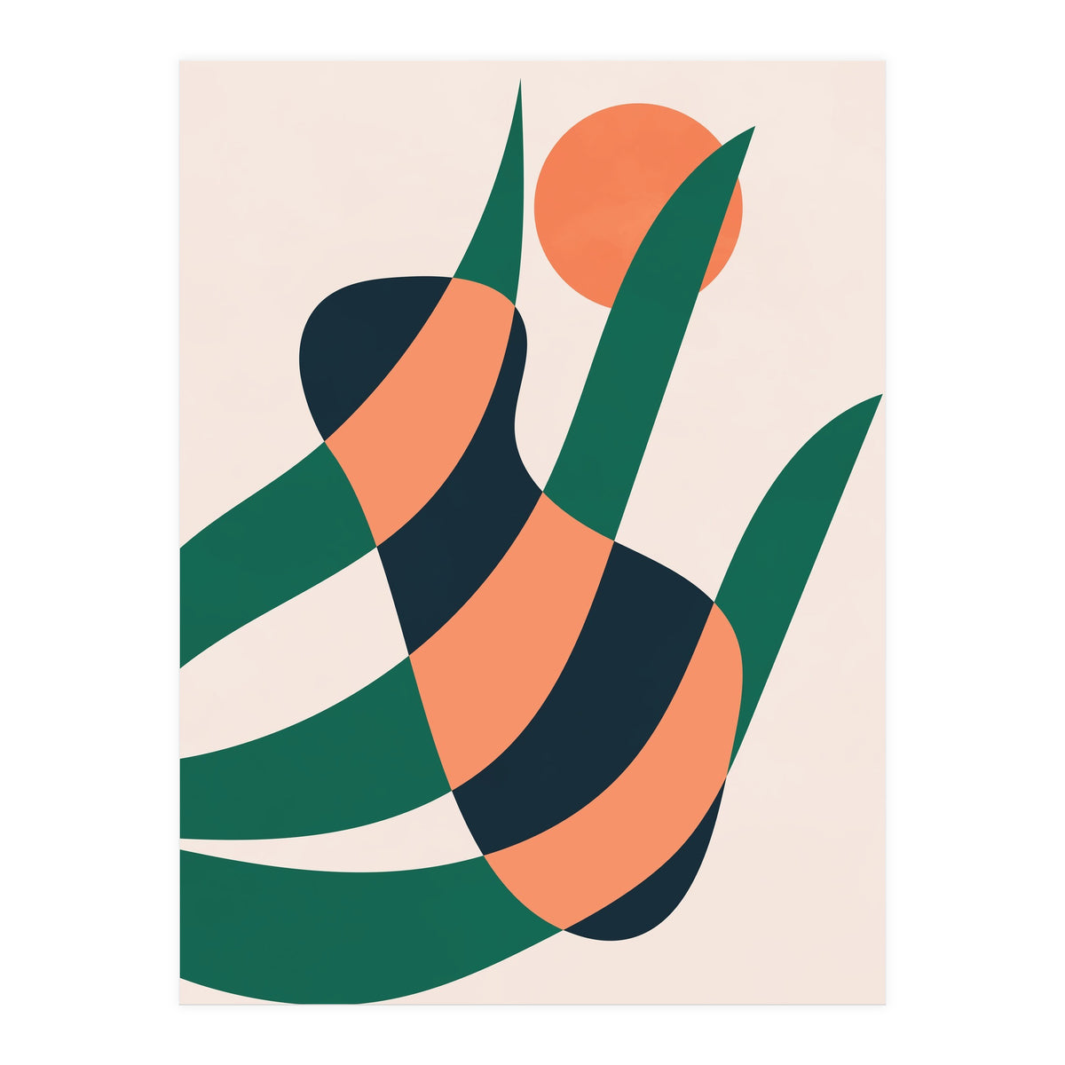 Botanical Plant Geometric Art (Print Only)