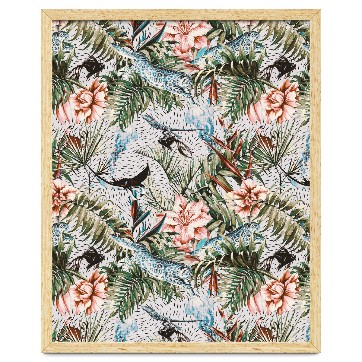 Paradisiacal flora and fauna