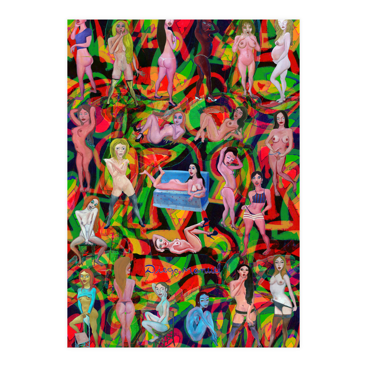 Chicas 3d 10 (Print Only)