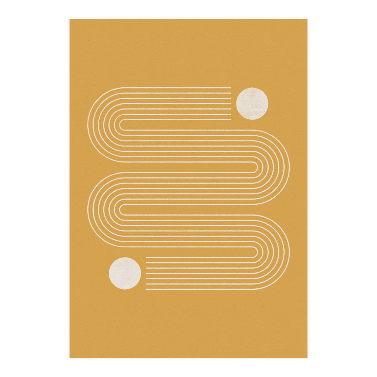 Mid-Century Modern No.20 - Woodblock Print (Print Only)
