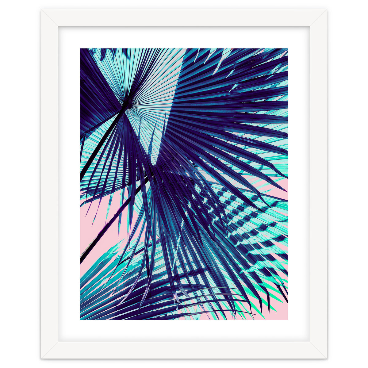 Palm leaf on the beach