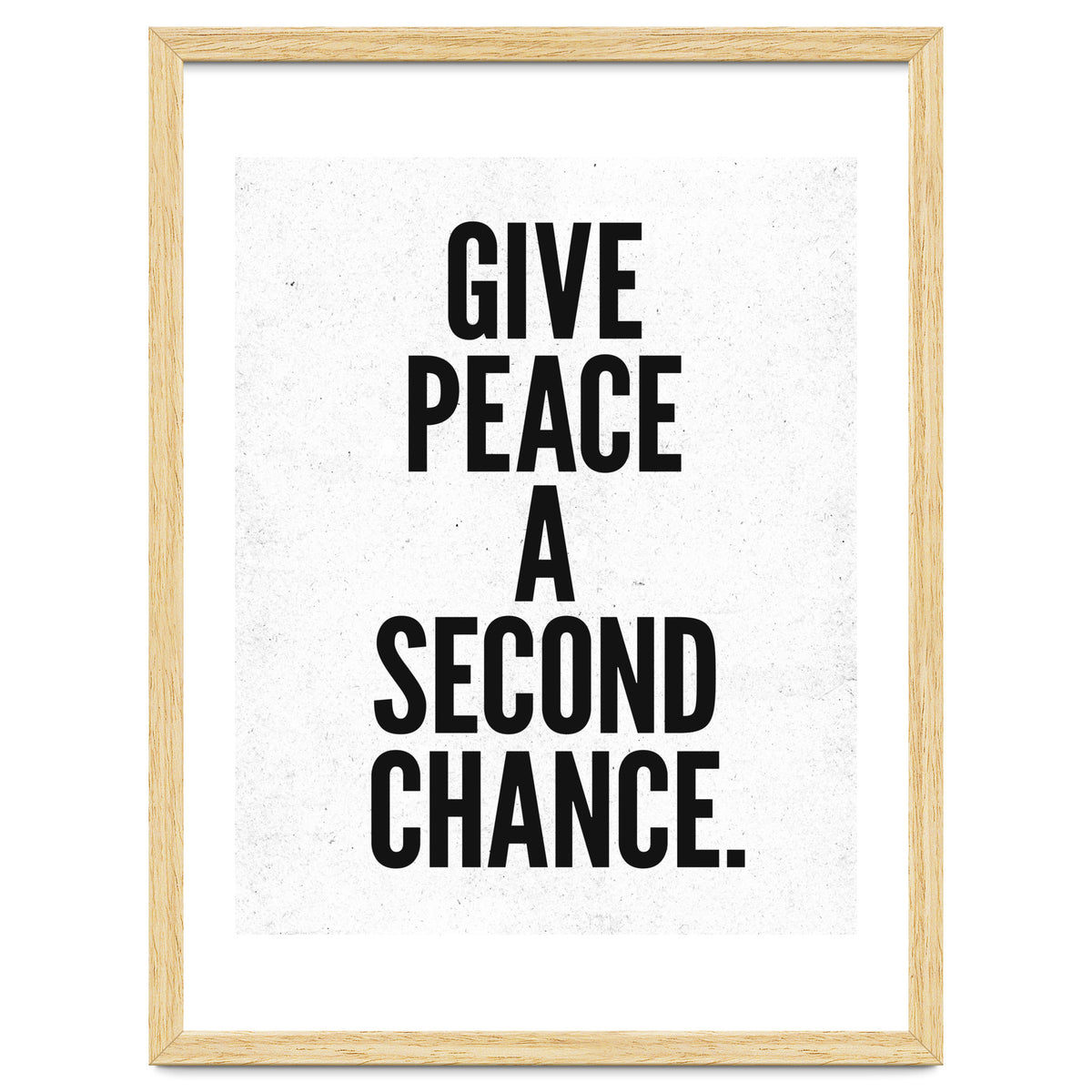 Give Peace A Second Chance