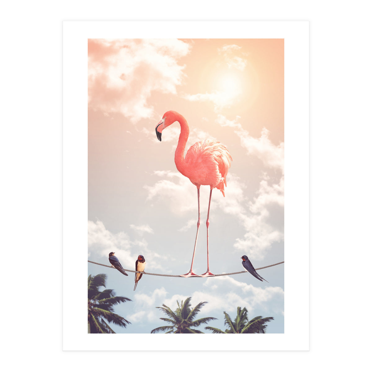 Flamingo & Friends (Print Only)