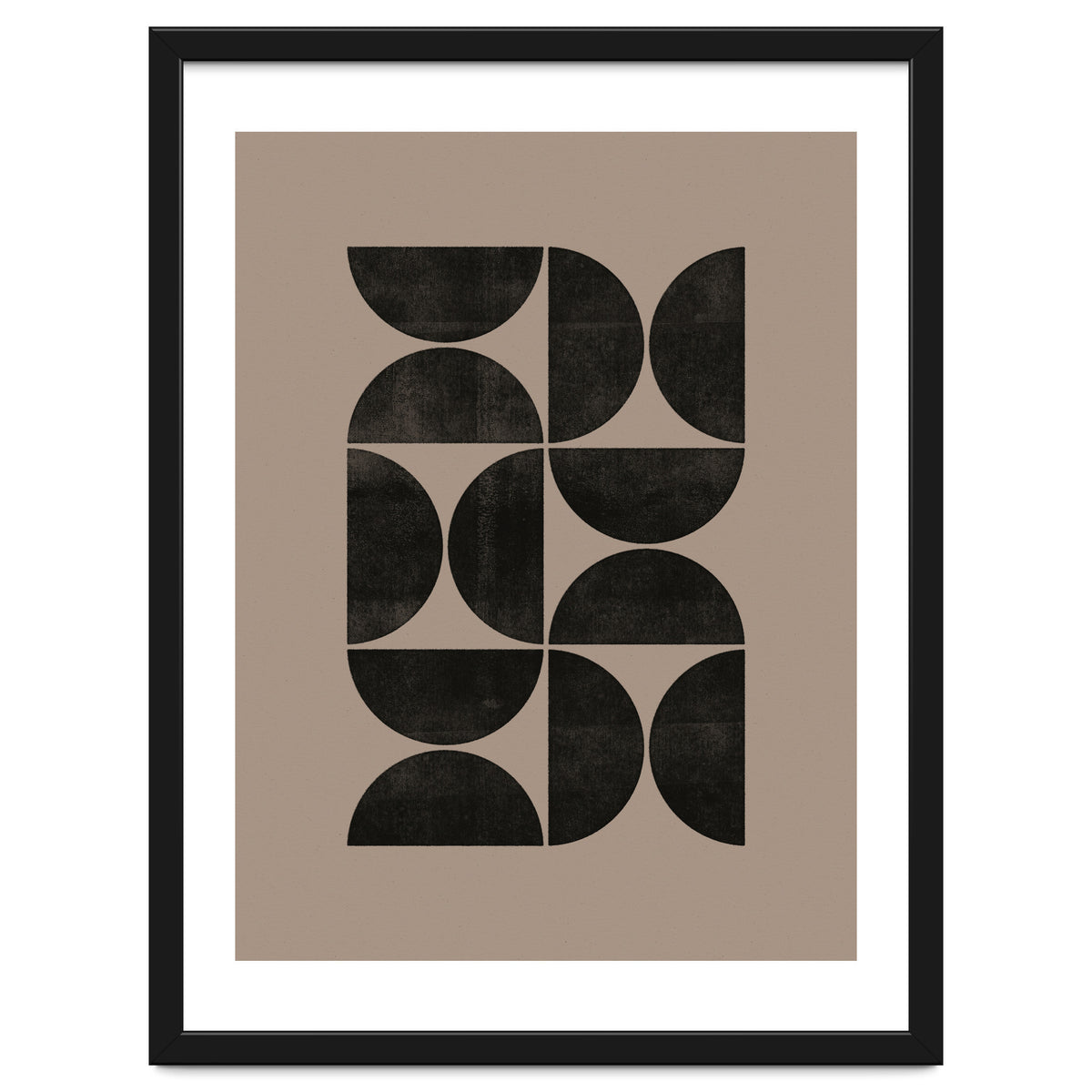 Mid-Century Modern No.24 - Woodblock Print