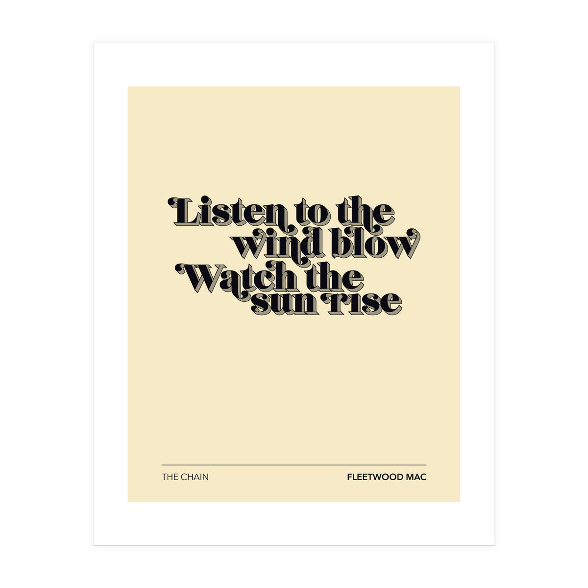 Fleetwood Mac - The Chain (Print Only)