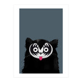 Doozal Cat Kiss (Print Only) thumbnail