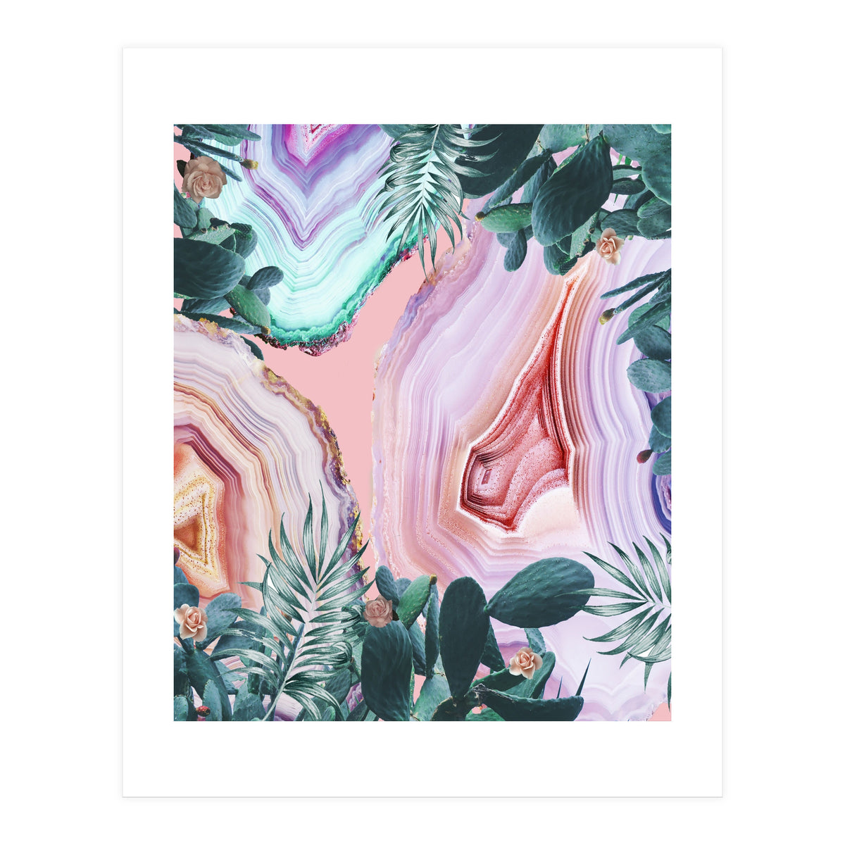Mineral Agates & Garden #Glam collection (Print Only)