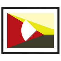 Geometric Shapes No. 13 - red, brown & yellow