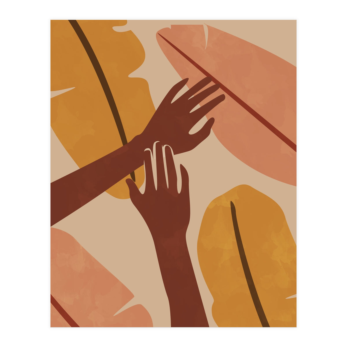 Banana Leaf Tropical Boho (Print Only)