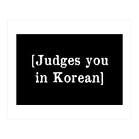 Judges You In Korean (Print Only)