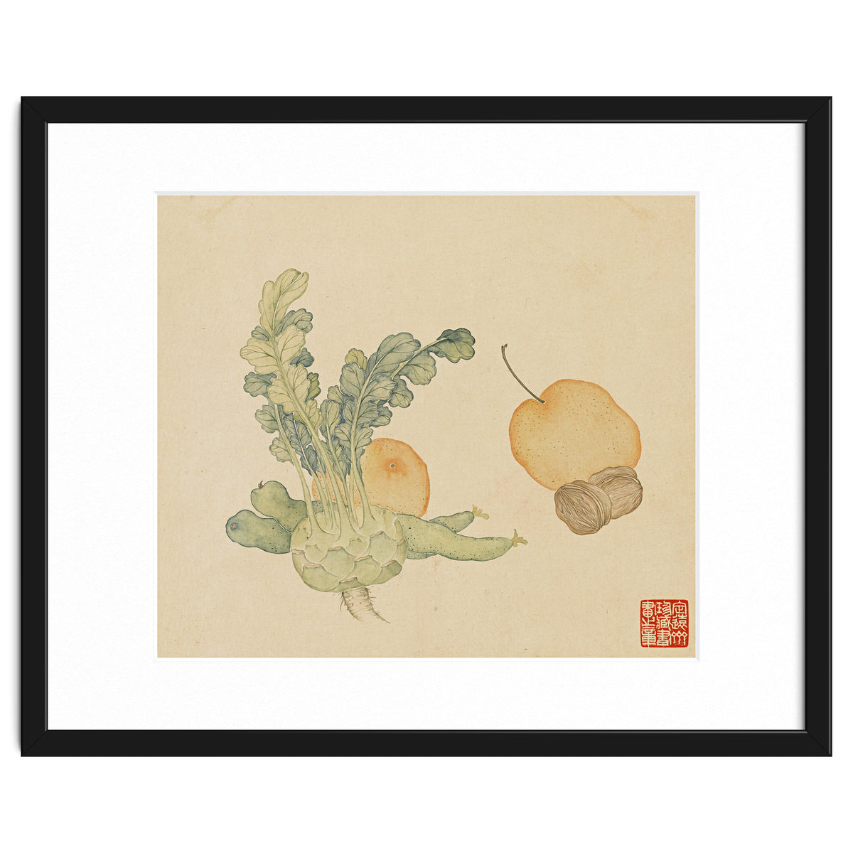 Wang Chengpi ~flowers And Vegetables, Vegetables, Fruits, Epiphyllum, Pears, Peppers