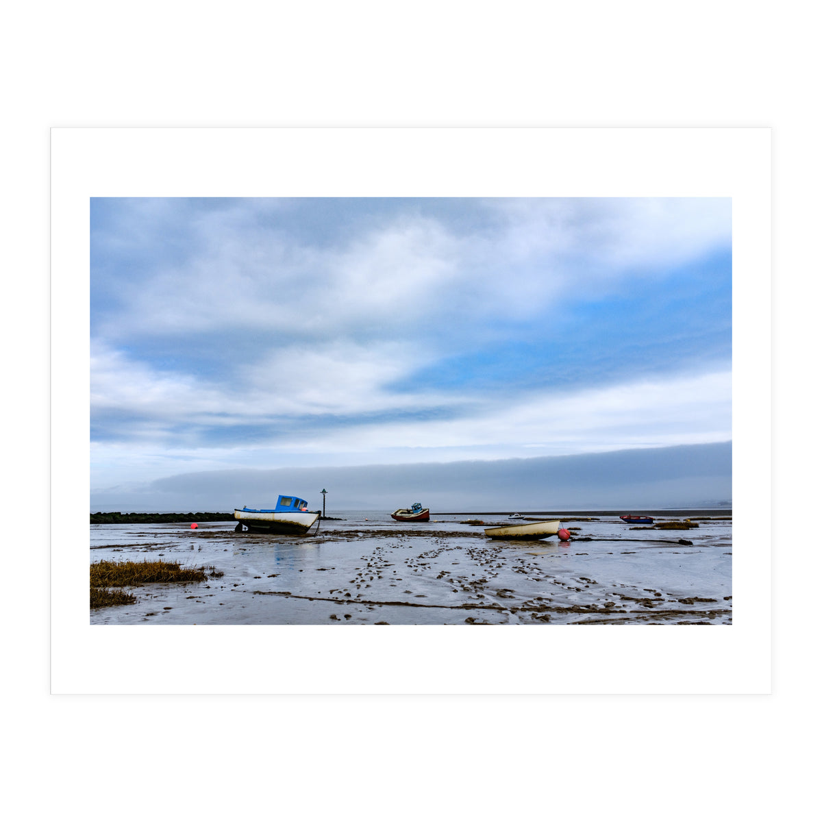 Moored Boats, Morecambe Bay (Print Only)