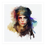 Watercolor Pirate Woman #1 (Print Only) thumbnail