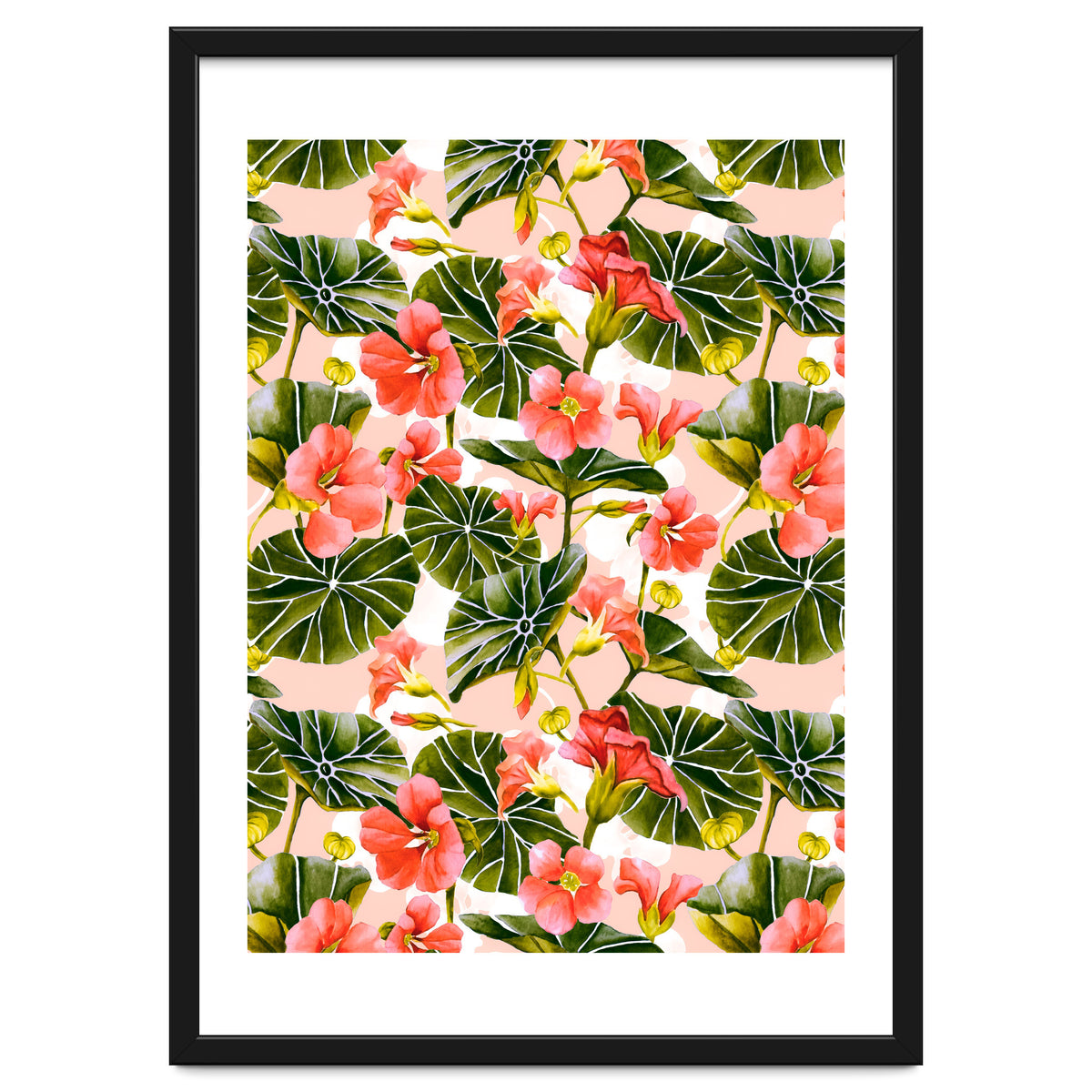 Nasturtiums watercolor 03