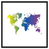 Multicolor World Map