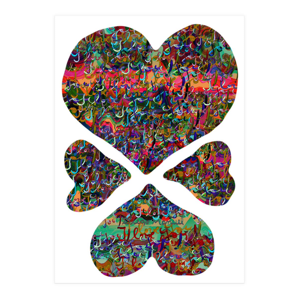 4 Corazones 3  (Print Only)