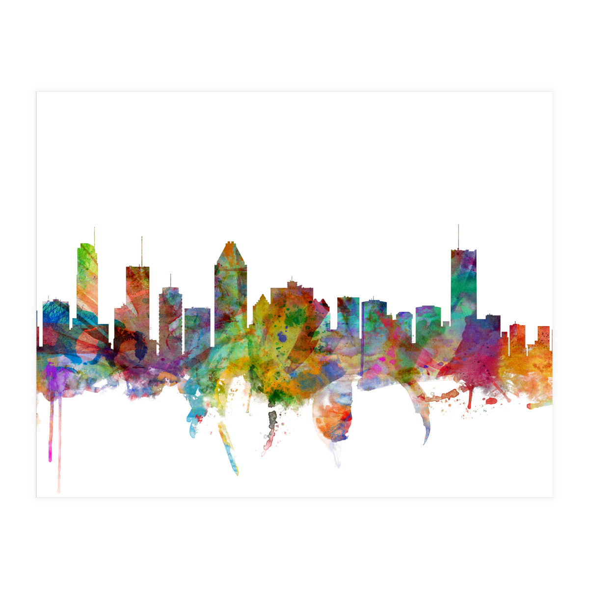 Montreal Canada Skyline (Print Only)