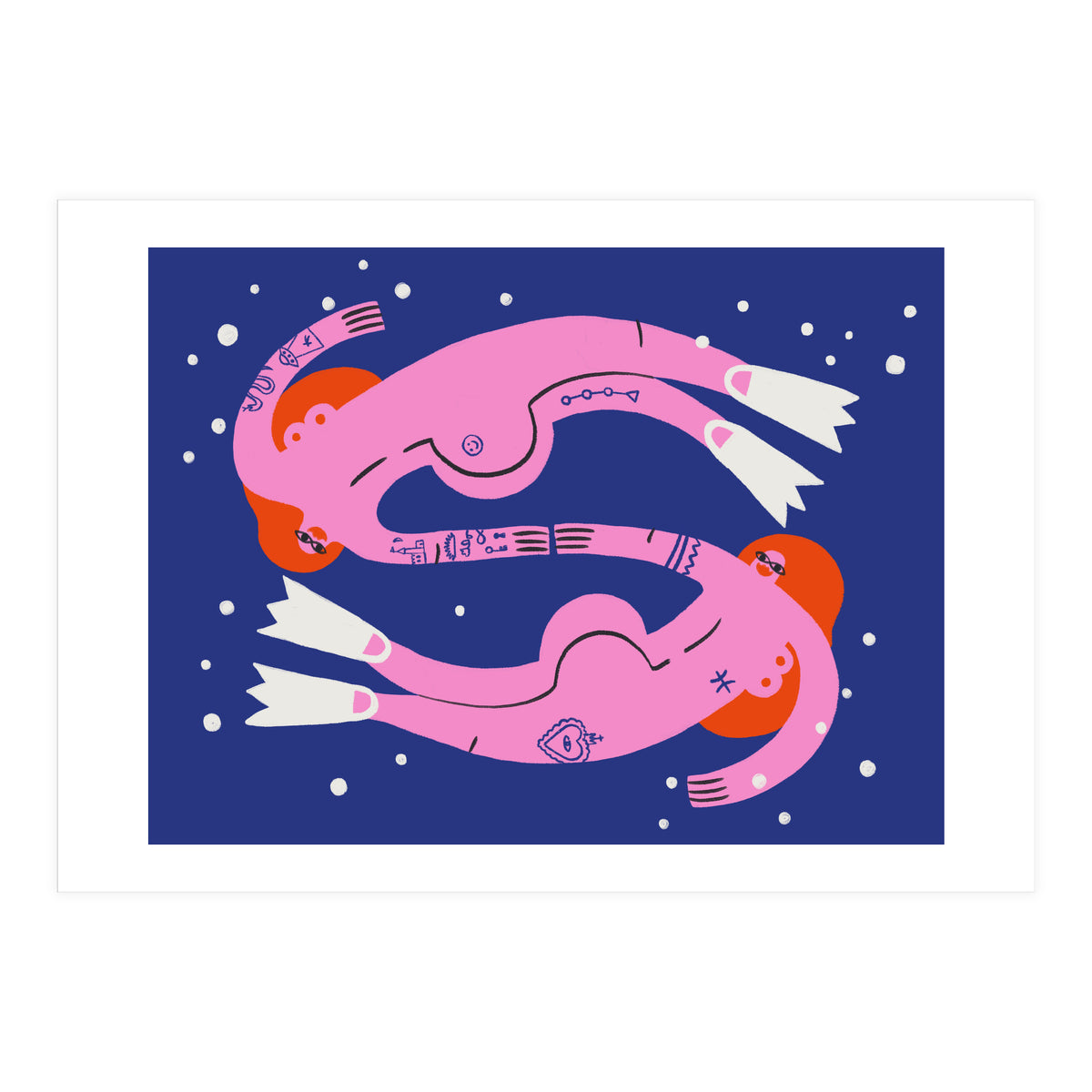 Swirling In The Deep Pisces (Print Only)