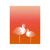 Meditating Flamingos (Print Only)