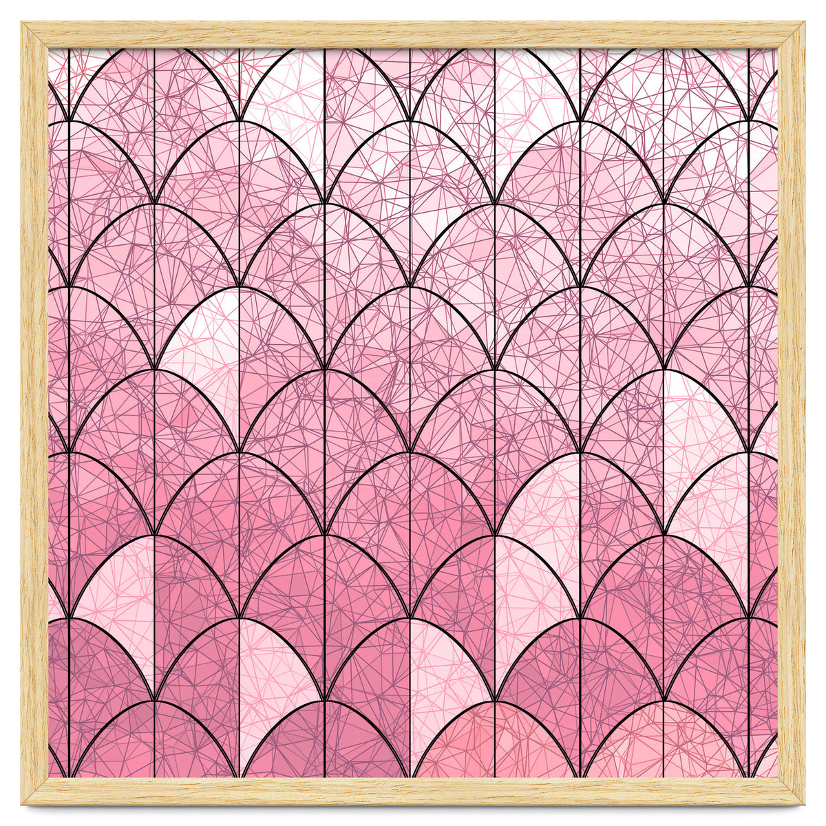 Mermaid scales pink and black