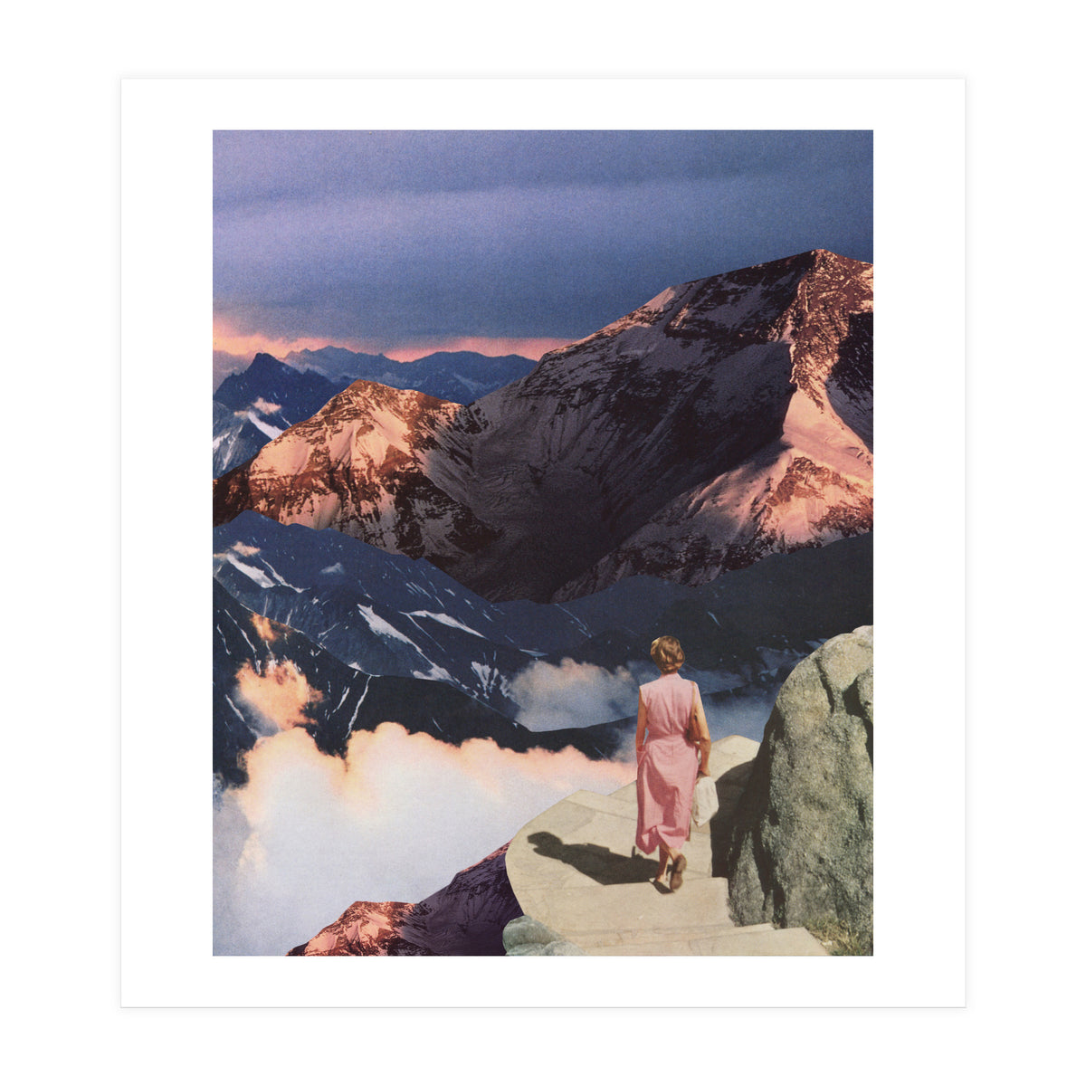 Descending In Pink (Print Only)